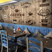 Colomac Photo Wallpaper Retro Wood Cake Dessert Shop Cafe Restaurant Tea Large Mural colomac kopen in de aanbieding