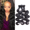 Indian Body Wave 4 Bundles Human Hair 7A Unprocessed Virgin Weave huismerk kopen in de aanbieding