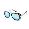 2018 IRON MAN Classic Steampunk Gafas de sol Hombres y mujeres Mirrored Diseñador Marca Gafas Vintage Gafas de sol Tonos UV400