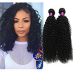 Abalance Malaysian Kinky Curly Hair Extensions 3Pcs 100Gpcs Natural Black 7A Virgin Weave abalance kopen in de aanbieding