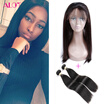 Alot 360 Lace Frontal With Bundle Malaysian Straight Bundles Hair Virgin 2Pcs Closur alot kopen in de aanbieding