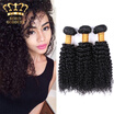 Good Quality Brazilian Kinky Curly Virgin Hair Bundles 4Pc Weave Human huismerk kopen in de aanbieding