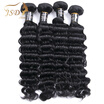 Jsdshine Indian Virgin Hair Deep Wave 4 Bundles Unprocessed Human Weave jsdshine kopen in de aanbieding