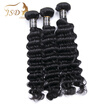 Jsdshine 3Pcs Malaysian Virgin Hair Deep Wave 100 Unprocessed Human Weave jsdshine kopen in de aanbieding