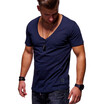 Canghpgin Summer Mens Short Sleeve V Neck Fitness Sport T Shirt canghpgin kopen in de aanbieding Canghpgin Summer Mens Short Sleeve V Neck Fitness Sport T Shirt canghpgin kopen in de aanbieding