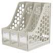 Comix B2173 Economy Triple File Basket Information Frame File Box Document Frame Gray Office Stationery
