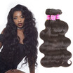 Glary Indian Virgin Hair Wefts Body Wave Wholesale Human Weaves 3 Bundles Cheap Natural Black Color glary kopen in de aanbieding