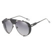 Shauna Retro Men Folding Pilot Sunglasses Fashion Pu Leather Decoration Women Punk Sun Glasses Uv400 shauna kopen in de aanbieding