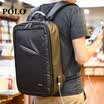 POLO mens backpack multi-function backpack can hold 15 inch computer large capacity fashion business men bag GN090-P621 black