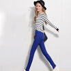 Joy Collection Mazoe Fashion Candy Color Casual Pants 1611 Blue joy collection kopen in de aanbieding