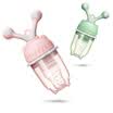 Cosbel comisbell baby bite mesh bag rotary push type fruit&vegetable bite music food supplement trainer molar rod clear green