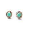 Aiyaya Fashion Jewelry Blue Sapphire Stud High Quality Crysatl Round Earrings For Womens Accessory