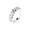 Big stone gold plated promise ring jewelry designs for women