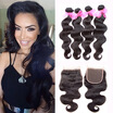 Dream Like Unprocessed Human Hair Indian Body Virgin Wave 4 Bundles With Closure dream like kopen in de aanbieding