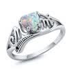 Fashion Love Mum 925 Sterling Silver Fire Opal Ring MOM Character Diamond Ring Jewelry Family Birthday Best Gift for Mother Mummy