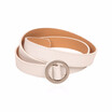 Xhtang Women Trendy Round Buckle Fine Concise Fashion And Leisure Canvas Belt xhtang kopen in de aanbieding