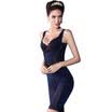 Zuyan Lilian Siamese body sculpting body abdomen mention hips postpartum care chest body slimming body underwear LT136 blue color XL