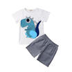 Duopindun 2Pcs Newborn Baby Boy Short Sleeve T Shirtshorts Kids Summer Cotton Clothes Set duopindun kopen in de aanbieding