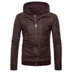 Aowofs Autumn New Foreign Trade Mens Large Size Hooded Leather Fake Two Piece Jacket B021 aowofs kopen in de aanbieding Aowofs Autumn New Foreign Trade Mens Large Size Hooded Leather Fake Two Piece Jacket B021 aowofs kopen in de aanbieding