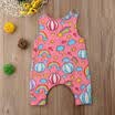 Recién nacido bebé niño niña Rainbow mameluco mono Ropa de verano Trajes