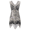 Gbtiger Sequin Glitter V Neck Vintage Dress gbtiger kopen in de aanbieding