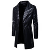Aowofs European Plus Size Mens Pu Leather Coat Long Sleeve Windbreaker Jacket B031 aowofs kopen in de aanbieding