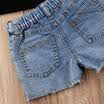 AU Toddler Kids Baby Girl Sunflower Tops Vest Denim Pants Shorts Outfits Set H