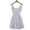 Vestido sin mangas del mini vestido del cóctel del partido de tarde de lujo de la manera de las mujeres del verano corto