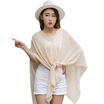 Joy Collection Msek Wsj161685 Women39S Scarf Pearl Button Beach Chiffon Beige joy collection kopen in de aanbieding