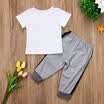UK Stock Toddler Kids Baby Boys Cotton Tops Pantalones 2pcs Ropa Outfit Set 1-6Y