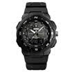 SKMEI 1454 Hombres Reloj Electrónico Analógico Digital Moda Casual Deportes Al Aire Libre Reloj Masculino 3 Pantalla de Tiempo Cronómetro Alarma 5ATM W