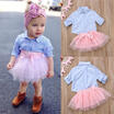 Duopindun Adorable Kids Baby Girls Plaid Top T Shirt Lace Tutu Skirt Dress Outfits Clothes duopindun kopen in de aanbieding Duopindun Adorable Kids Baby Girls Plaid Top T Shirt Lace Tutu Skirt Dress Outfits Clothes duopindun kopen in de aanbieding