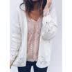 Mujeres Crochet Kimono Hollow Knit Tops prendas de punto abrigo Outwear Cardigan moda