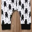 Niños lindos niños bebés niños osos con capucha mono de una pieza mameluco trajes ropa