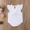 Moda recién nacido bebé niñas mameluco mono mono ropa trajes