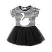 USA Baby Girls Summer Tulle Dress Kids tutu Skirt Outfit Clothes Casual Sundress