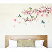 Duopindun Removable Peach Plum Cherry Blossom Flower Butterfly Mural Wall Decal Sticker duopindun kopen in de aanbieding Duopindun Removable Peach Plum Cherry Blossom Flower Butterfly Mural Wall Decal Sticker duopindun kopen in de aanbieding
