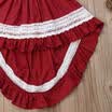 Toddler Kids Girl Ruffle Lace Dress Sleevelss Fiesta Pageant Dress Christmas 1-6Y