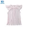 Retro Kids Baby Girls Solid Summer Ruffle Dress Fiesta Sundress Ropa Casual