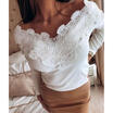 Meihuid Uk Women Long Sleeve Lace Pullover Tops Ladies Casual Slim T Shirts Blouse 6 14 meihuid kopen in de aanbieding Meihuid Uk Women Long Sleeve Lace Pullover Tops Ladies Casual Slim T Shirts Blouse 6 14 meihuid kopen in de aanbieding