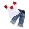 Duopindun Us 2Pcs Toddler Kids Baby Girls Clothes Outfits T Shirt Tops Denim Jeans Pants duopindun kopen in de aanbieding Duopindun Us 2Pcs Toddler Kids Baby Girls Clothes Outfits T Shirt Tops Denim Jeans Pants duopindun kopen in de aanbieding
