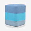 Joy Collection Meadows Stool Square Fabric Rainbow Leisure Sofa Wear Shoe Dwarf Son Blue 13682 joy collection kopen in de aanbieding