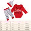 Navidad para bebés niña niño ropa infantil algodón copo de nieve mameluco pantalones largos traje