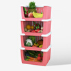 Joy Collection Handsome Fruitvegetable Basket Frame Plastic Combination Easy To Take The Kitchen Vegetable Fruit Storage Shelf Candy Color Four Pink Sl1630W8 joy collection kopen in de aanbieding Joy Collection Handsome Fruitvegetable Basket Frame Plastic Combination Easy To Take The Kitchen Vegetable Fruit Storage Shelf Candy Color Four Pink Sl1630W8 joy collection kopen in de aanbieding