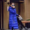 A pond morning 2016 winter women&39s Korean version of solid color long-sleeved loose jacket jacket 047045 blue M