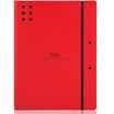 HiBu GuangBo high-quality A4 thick test paper clip folder plywood file folder Fei Zi red A6382