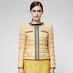 Ducks YAYA winter thin feathers women short paragraph Slim round neck small fragrant women&39s clothing coat trendy B-2465 soil yellow 175 96A