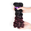Sexy Lady Ombre Loose Wave Brazilian Hair 4 Bundle Deals 7A 1B Burgundy Curly Weave Soft sexy lady kopen in de aanbieding