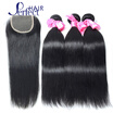 Perfecthair Brazilian Straight Hair With Closure Virgin 3 Bundles 8A Human Weave perfecthair kopen in de aanbieding
