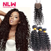 Nlw Real Human Brazilian Virgin Deep Wave Curly Hair Extension With Closure Cheap 8A Unprocessed 3 Bundles Weft Bohemian Weave nlw kopen in de aanbieding Nlw Real Human Brazilian Virgin Deep Wave Curly Hair Extension With Closure Cheap 8A Unprocessed 3 Bundles Weft Bohemian Weave nlw kopen in de aanbieding